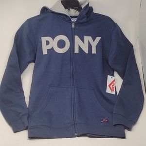 Pony Boy's Full Zip Logo Hoodie